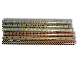 Papier prezentowy - Świąteczny - Kraft - 70 x 200cm