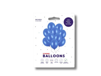 Balony Strong 30cm - Metallic Blue - 10 szt.