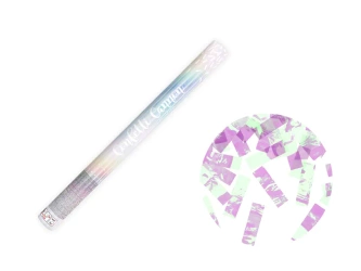 Tuba Konfetti - Opalizujące Prostokąty - 60 cm