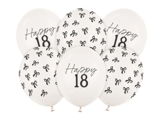 Balony 30cm - 18 - Pastel OffWhite - 6 sztuk