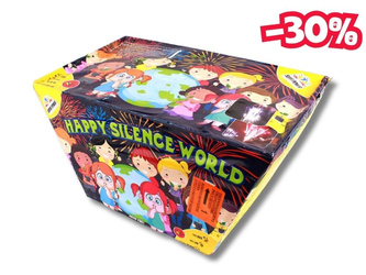 CICHA WYRZUTNIA FAJERWERKI HAPPY SILENCE WORLD - 49 strzałów - 20mm - BB49-2001 - SuperPower