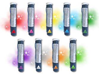 Zestaw kolorowych Min dymnych na Wesele - 9 kolorów - z Blinkiem