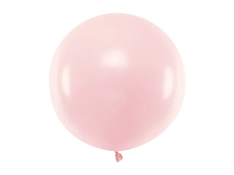 Balon okrągły - Pastel Pale Pink - 60cm