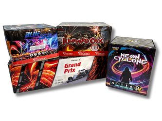 ZESTAW SYLWESTROWY - 4 WYRZUTNIE