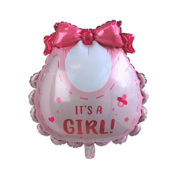 Balon Foliowy Śliniaczek Różowy It's Girl! - 53 x 62 cm