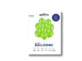 Balony Strong 30cm - Metallic Lime Green - 10 szt.