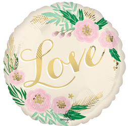 Balon foliowy 45cm - Love - Ślub
