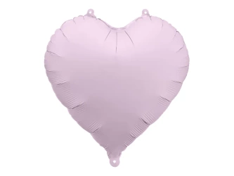 Balon foliowy Serce - Pastelowy fioletowy - 45cm