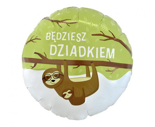 Balon foliowy 45cm - Będziesz dziadkiem - 1szt.