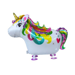 Balon Foliowy Chodzący Jednorożec - Z nóżkami - 81 x 62.8 cm