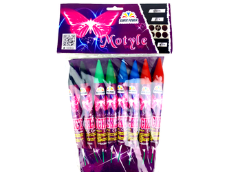 ZESTAW PIROTECHNICZNY MOTYL - 13 elementów - SPA006 - SuperPower