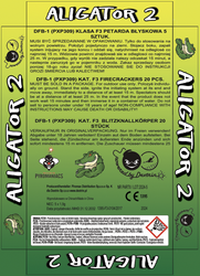 PETARDY HUKOWE ALIGATOR 2 - 20 sztuk - DFB-1 - Dextrin