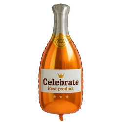 Balon Foliowy Różana Butelka Szampana - 44 x 91
