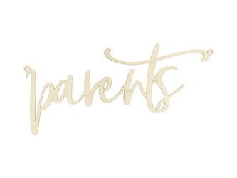 Zawieszka na krzesło - Parents - Naturalne drewno