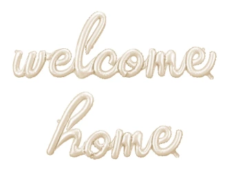 Balon foliowy Welcome Home - Cappuccino - 335x71 cm
