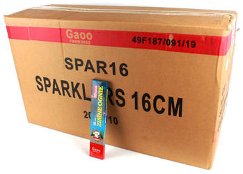 ZESTAW - 400 x ZIMNE OGNIE SPARKLERS 16 cm. - SPAR16 - Gaoo - 10 szt.