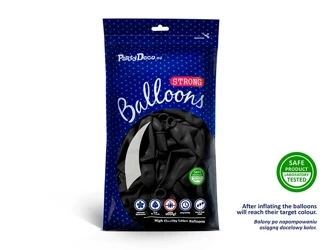 Balony Strong 27 cm - Pastel Black - 100 szt.