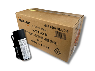 Karton 100x Fontanna iskier weselna XT1038 - 2m - SREBRNA - 30s