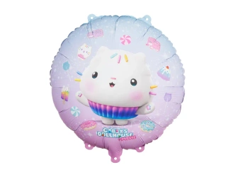 Balon foliowy pastylka - Koci Domek Gabi - Łakotek - 35cm