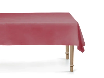 Obrus jednorazowy - 137x183 cm - ciemny czerwony