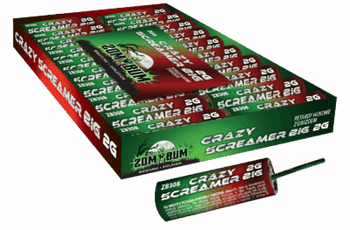 PETARDY BŁYSKOWE Z PISKIEM CRAZY SCREAMER BIG 2G - 20 szt. - ZB308 - ZomBum