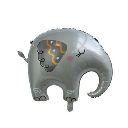 Balon Foliowy Szary Słoń - 71.5 x 57.5 cm