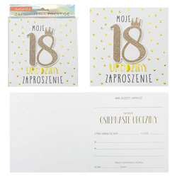 Zaproszenia - Urodziny 18