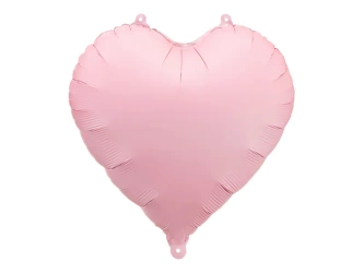 Balon foliowy Serce - Pastelowy różowy - 45cm