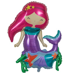 Balon Foliowy Syrenka 3D - 56 x 65 x 36 cm