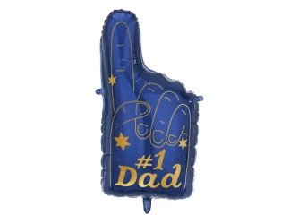 Balon foliowy - #1 Dad - Granatowy - 44 x 82 cm
