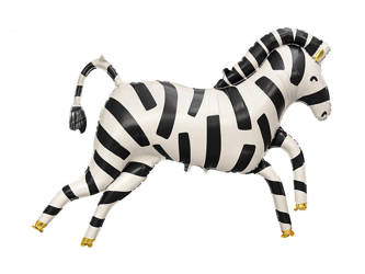 Balon foliowy - Zebra - 115 x 85 cm