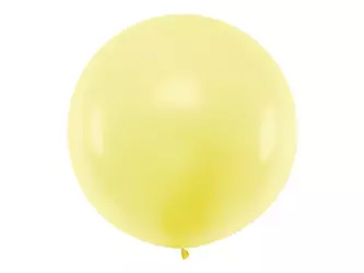 Balon okrągły 1 m - Pastel Light Yellow