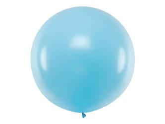 Balon okrągły 1m - Pastel Light Blue
