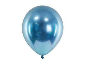 Balony Glossy 30cm - Niebieski - 10 sztuk