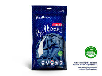 Balony Strong 30cm - Metallic Blue - 100 szt.