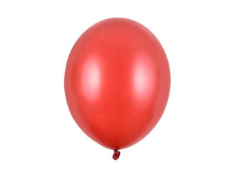 Balony Strong 30cm - Metallic Poppy Red - 25 szt.