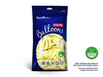 Balony Strong 30cm - Pastel Light Yellow - 100 szt.