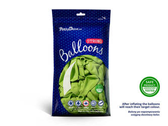 Balony Strong 30cm - Pastel Lime Green - 100 szt.