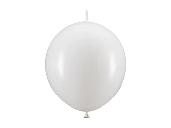 Balony z łącznikiem - Białe - 20 sztuk