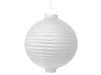 Lampion papierowy - Biały - 30cm